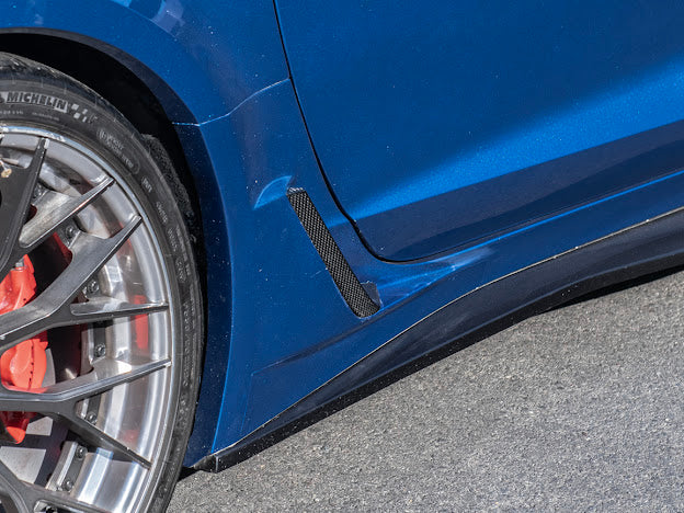 2014-2019 Corvette C7 Z06/ ZR1 CARBON FIBER Side Rocker Panels Brake Scoop Vents (PAIR)